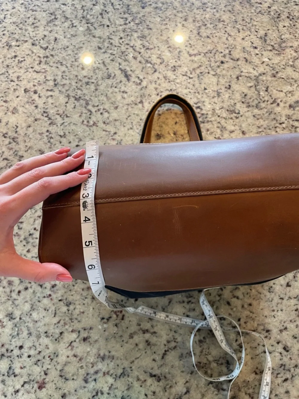 Vaschy distressed cowhide and waterproof Canvas Tote/computer Bag